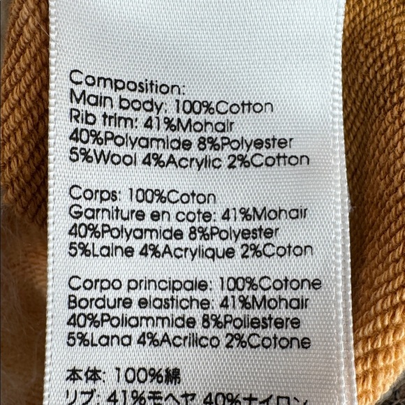 NWOT 3.1 Phillip Lim Mohair-Trim Tie-Dye Hoodie Size Medium - Picture 12 of 17